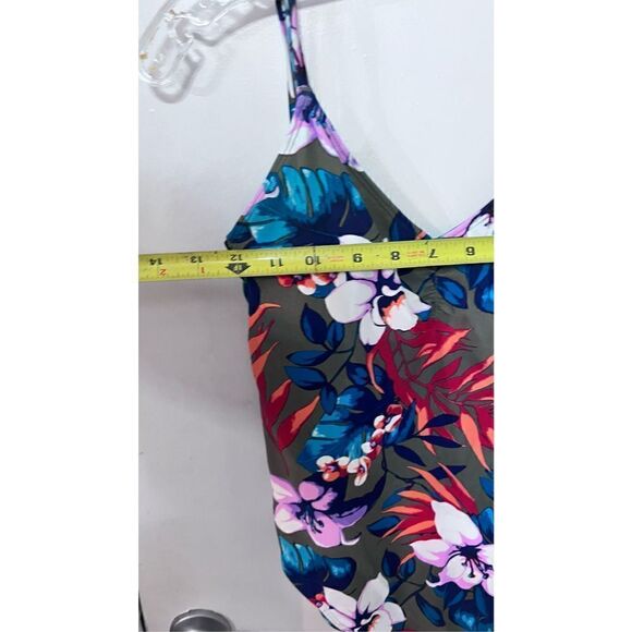 Hollister Women's One-Piece Multicolor Floral Gray Swimsuit Size S NWT - Picture 7 of 13